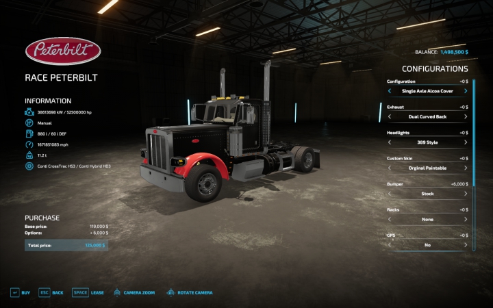 Peterbilt 389 Race Truck