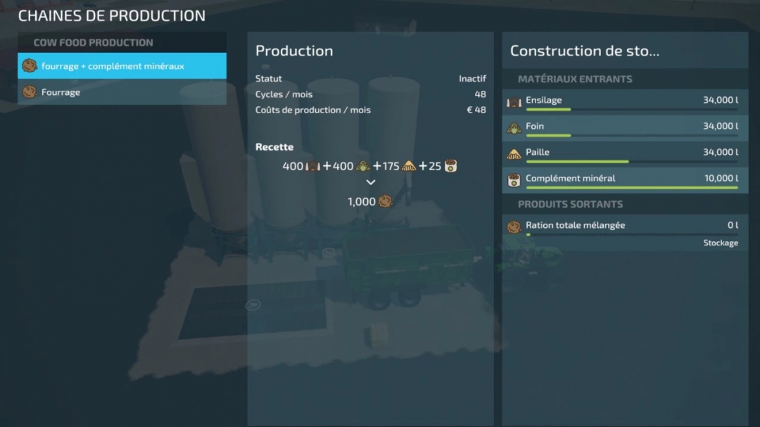 Production in RTM mixing silo v1.0.0.0