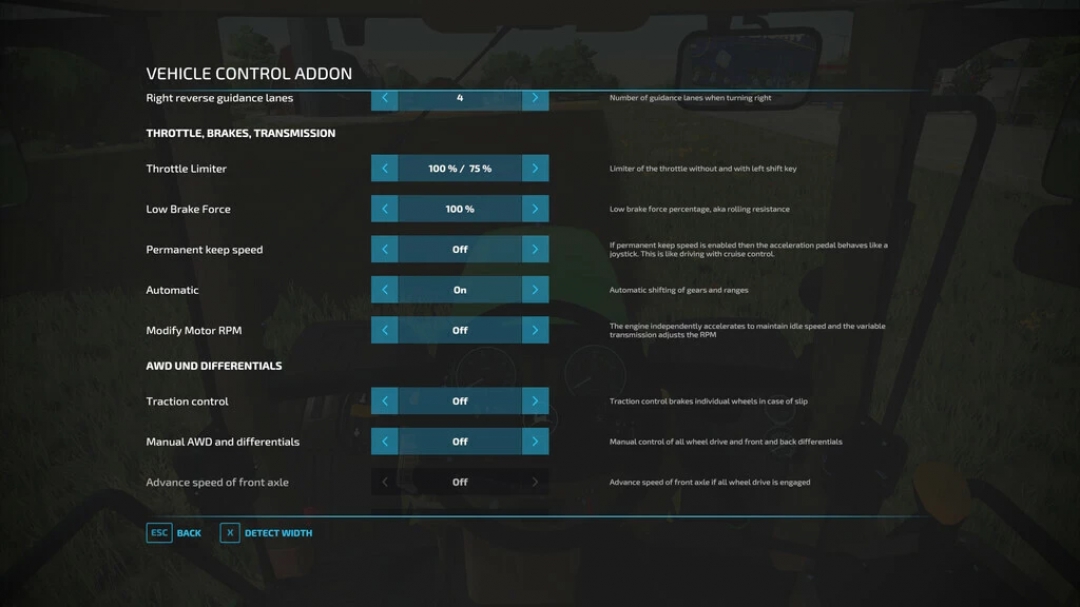 Vehicle Control Addon v1.1.0.0