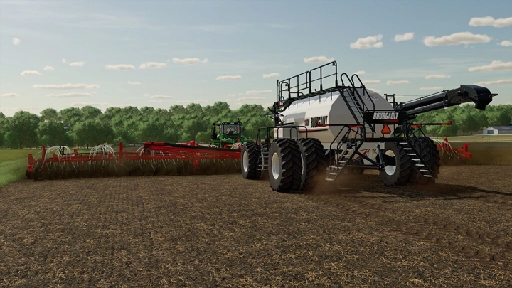 Image: Bourgault 3420-100 Paralink Hoe Drill + 71300 Air Cart v1.0.0.1 2