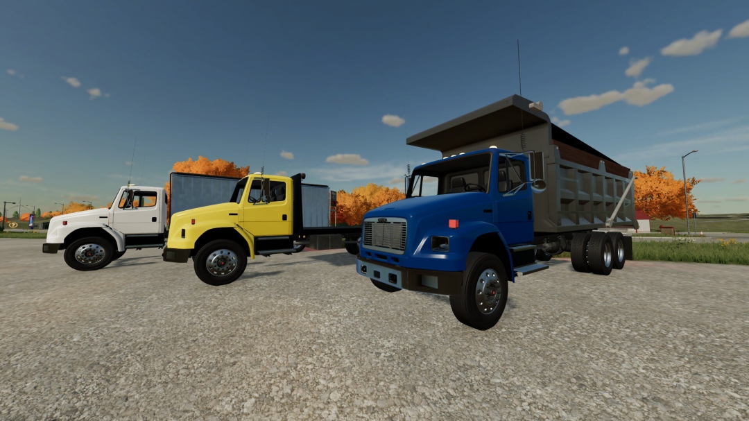 Freightliner FL80 flatbed/AR truck