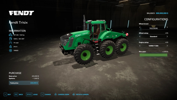 Image: FS22 Fendt Trisix Tractor 0