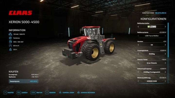 fs22-mods,  Claas Xerion 5500 v1.1.0.2