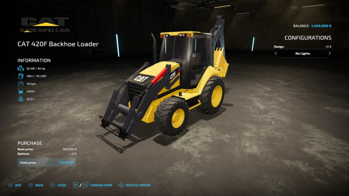 Image: CAT 420F BACKHOE LOADER V1.0.1.0 0