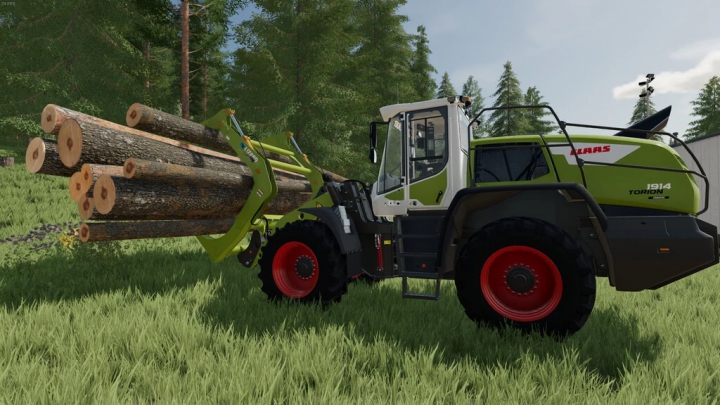 fs22-mods,  TimbeRRR Jaw Wheel Loader Log Fork v1.0.0.0