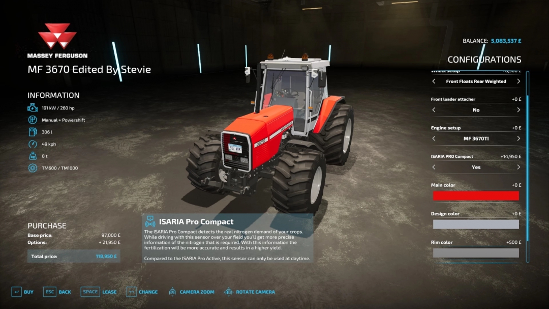 FS22 Precision Farming Updated Tractors Pack 2 By Stevie