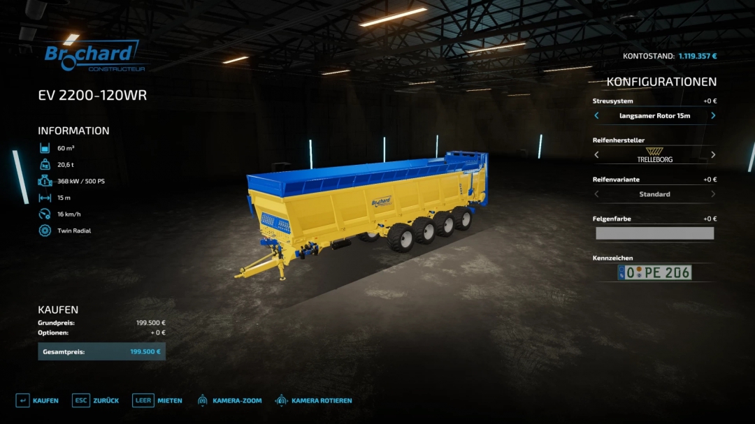 BROCHARD EV2200 24m working width v1.1.0.0