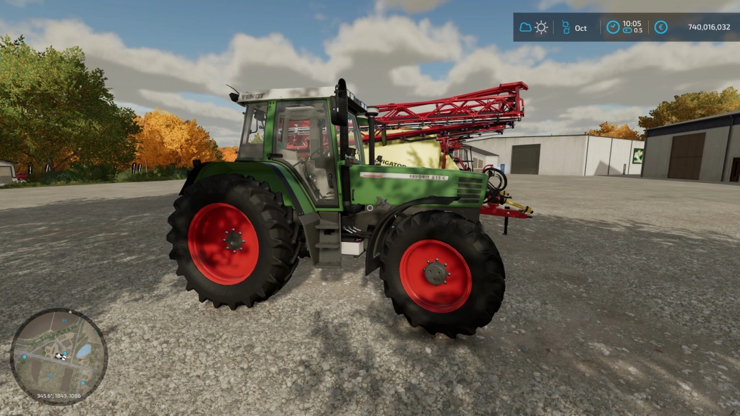 Fendt Favorit 500C + 2 sprayers and 2.25m track v1.0.0.0