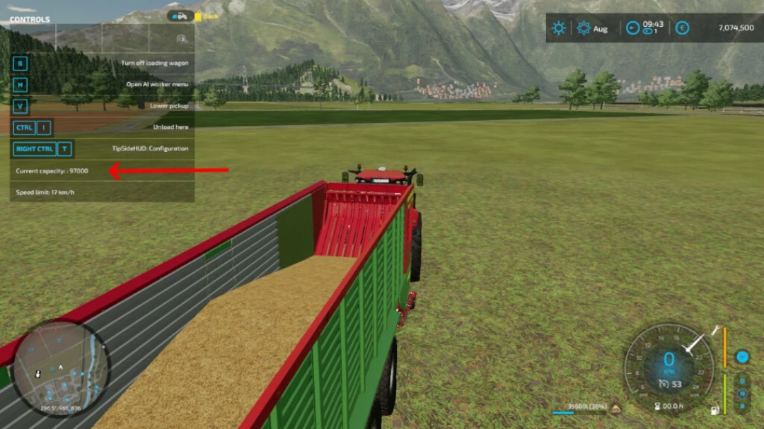 Variable Forage Wagon Capacity v1.0.0.1