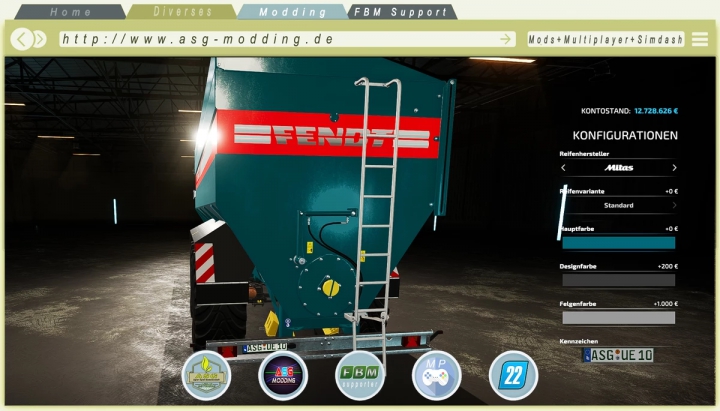 Image: Bergmann GTW als Fendt Skin v1.0.0.0 1