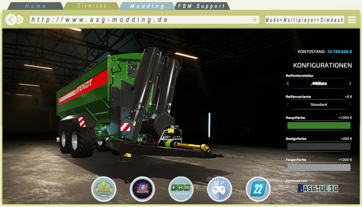 Image: Bergmann GTW als Fendt Skin v1.0.0.0 4