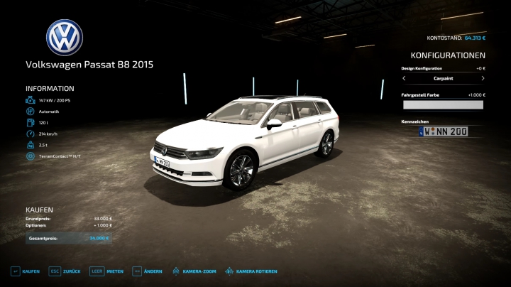 Image: Volkswagen Passat B8 2015 v1.0.0.0 9