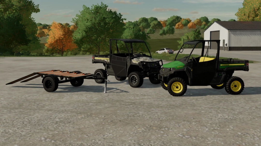 John Deere XUV865E And Cargo Cart v1.0.0.0