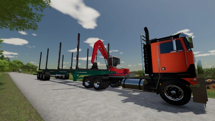 fs22-mods,  Short Long Log Trailer v1.0.0.0