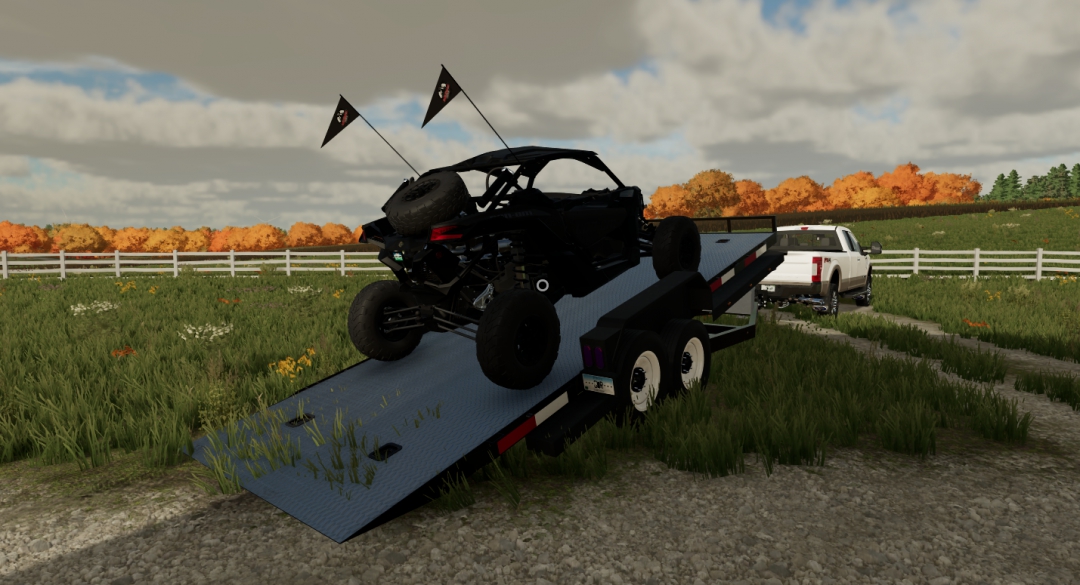 FS22 LoadTrail CarTrailer converted