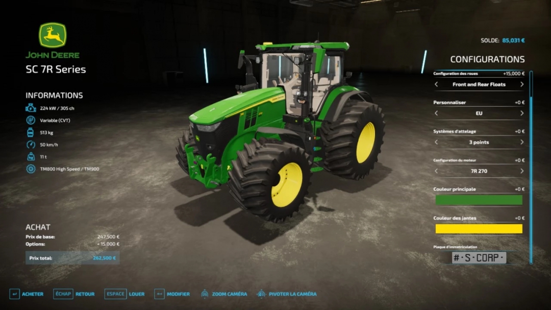 John Deere 7R Series (Methane) v1.0.0.0