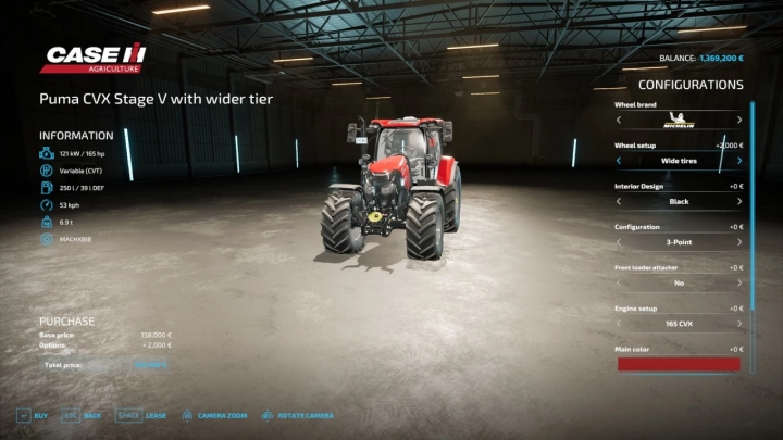 Image: Case IH Puma 165/175 Stage V Edit v1.0.0.2