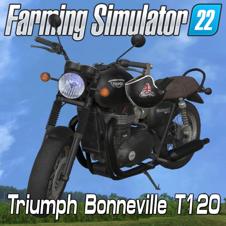 Image: Classic motorcycle Triumph Bonneville T120 black v1.0.0.0 0