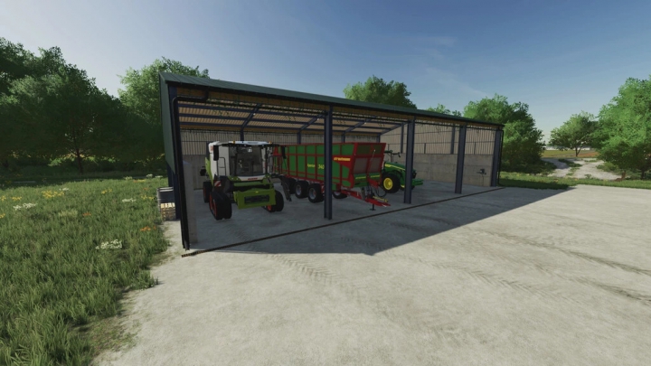 fs22-mods,  English Style Vehicle Barn Set v1.0.0.0