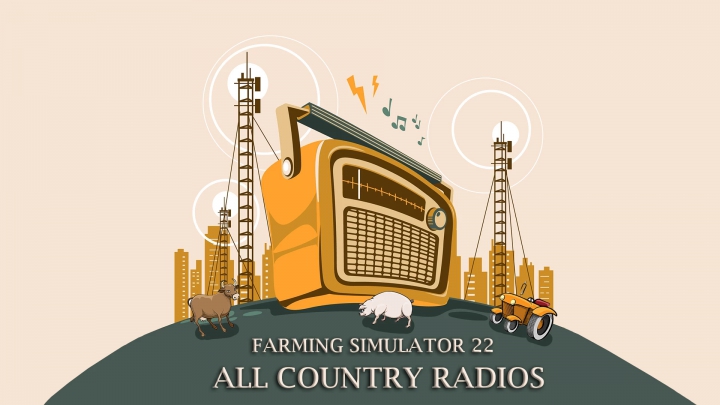 Image: FS22 ALL COUNTRY RADIOS