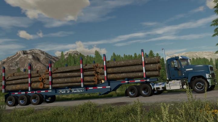 fs22-mods, Hallbilt MFG Tri Axle Log Trailer v1.0.0.0