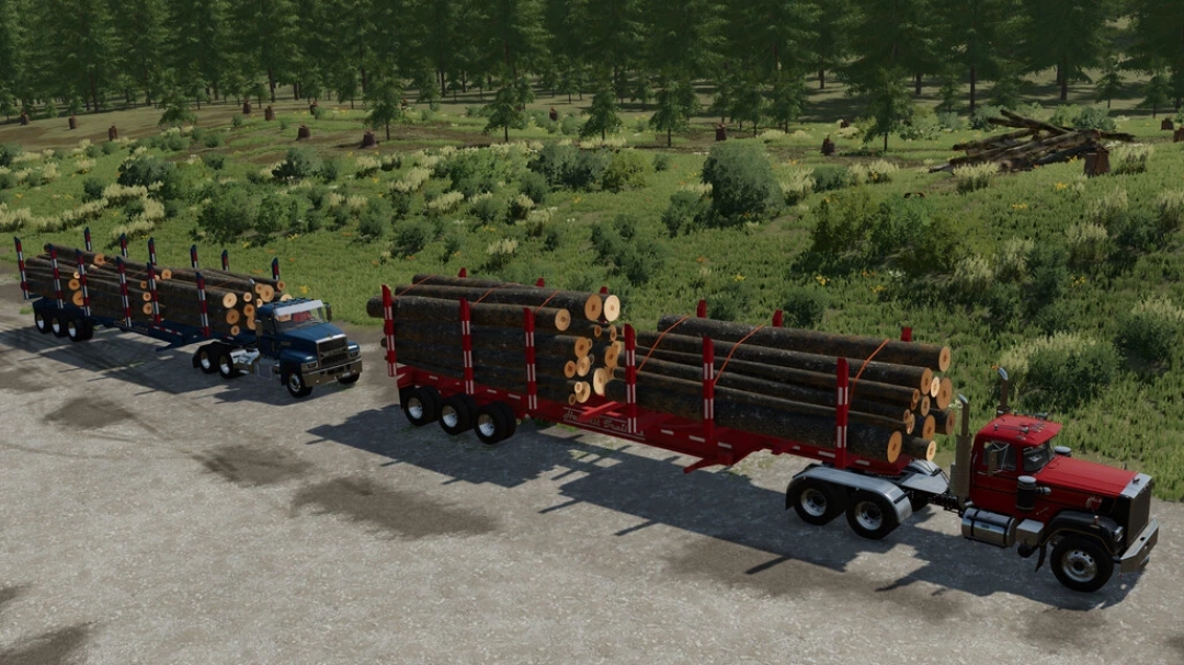 Hallbilt MFG Tri Axle Log Trailer v1.0.0.0