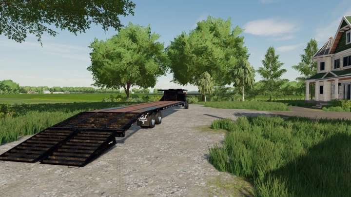 fs22-mods,  40 FT PJ Trailer With Platform v1.0.0.0