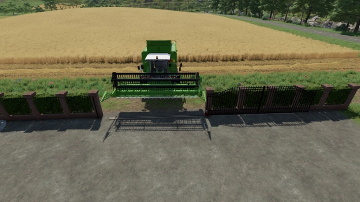 fs22-mods,  Brick Fence With Sliding Gates v1.0.0.0