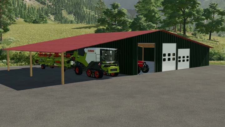 fs22-mods,  Machineshed With Canopy Roof v1.0.0.0