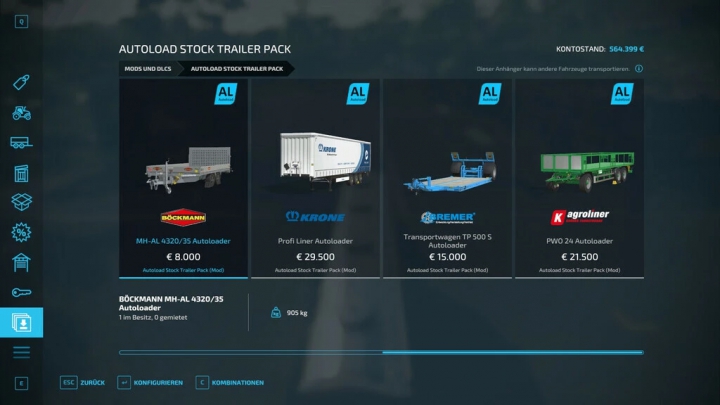 fs22-mods,  Autoload Stock Trailer Pack v1.1.1.0