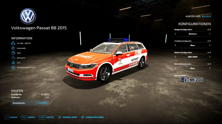 Image: Volkswagen Passat B8 2015 v1.1.0.0 14