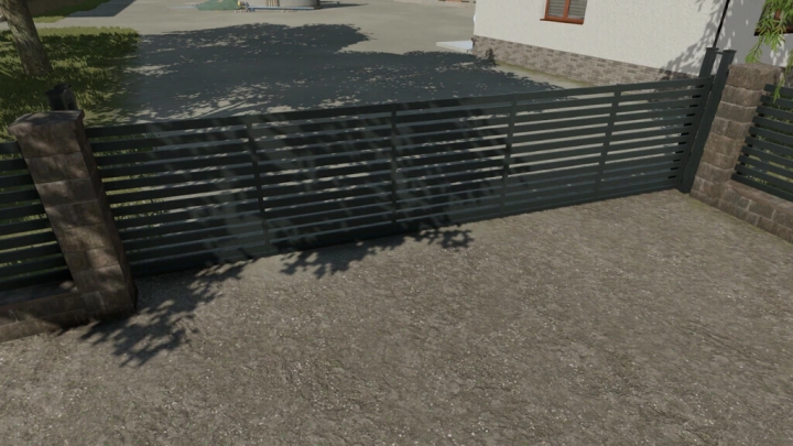 Image: Rustic Brick And Metal Fence v1.0.0.1 1