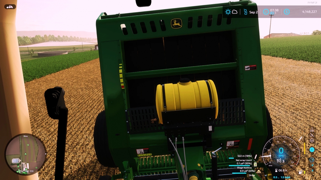 John Deere 560M with Net Wrap Addon v1.0.0.0