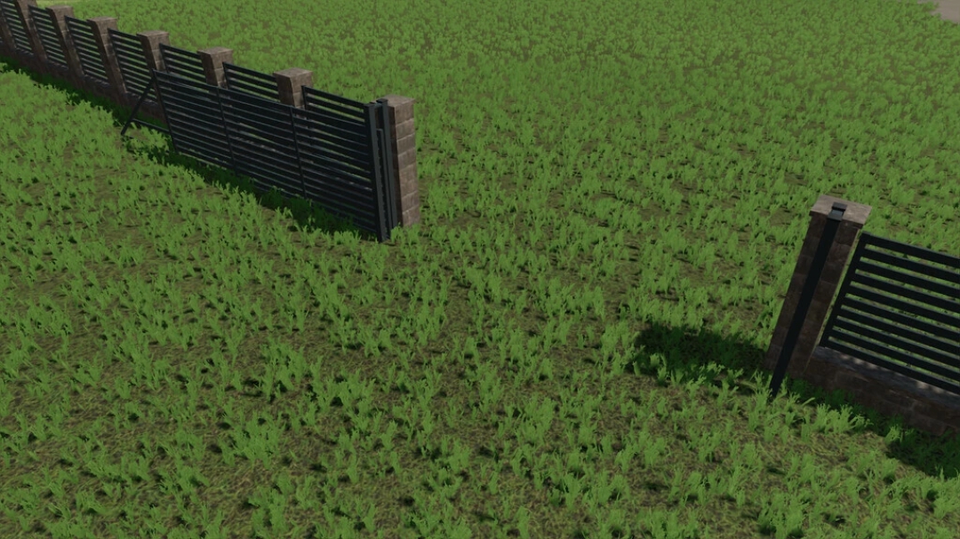 Rustic Brick And Metal Fence v1.0.0.1