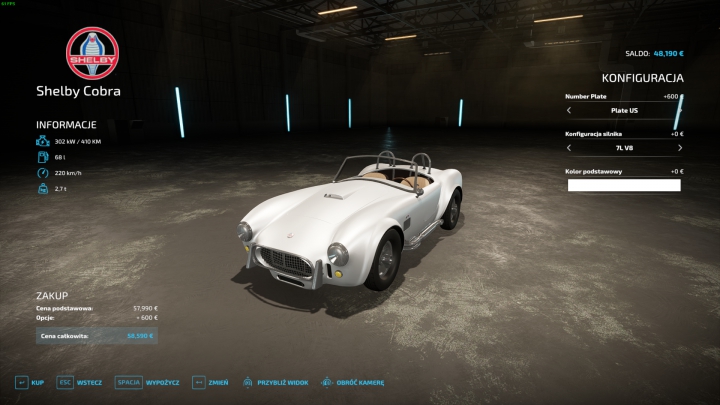 fs22-mods,   Shelby Cobra Roadster