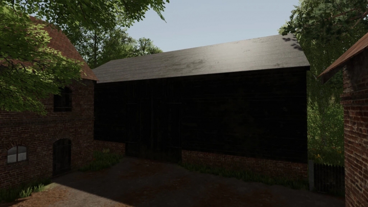 fs22-mods,  Old Post German Wood Barn v1.0.0.0