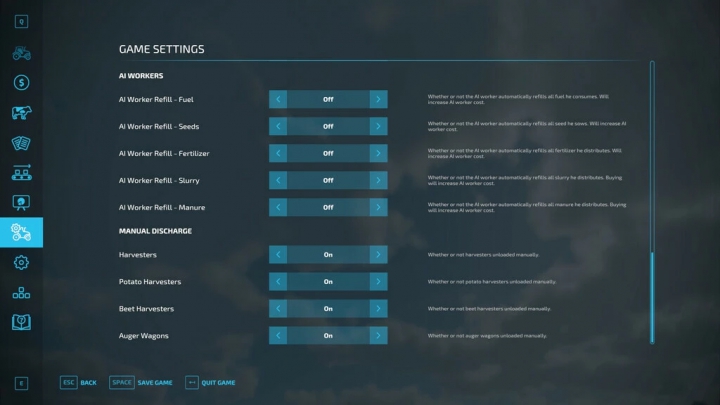 fs22-mods,  Manual Discharge v1.0.0.1