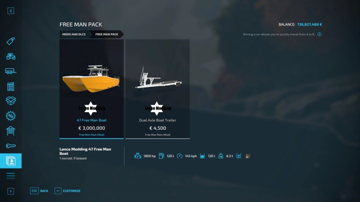 Image: Freeman boat with trailer v1.0.0.0 6