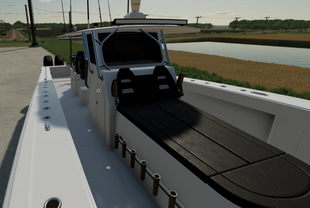 FS22_Freeman boat with trailer : fs19 Converted