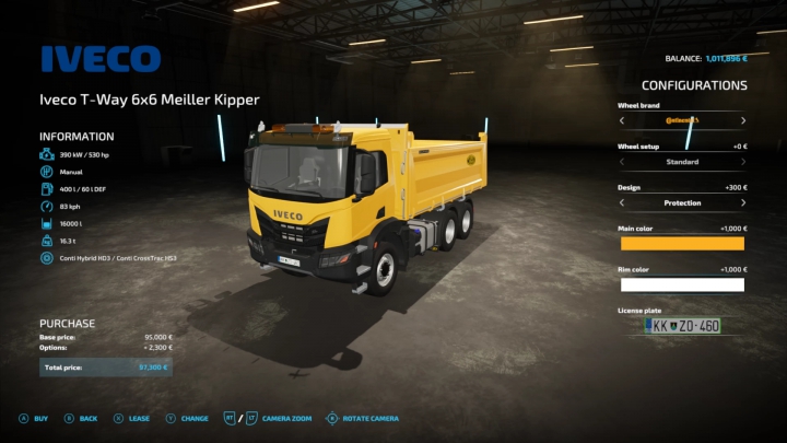 fs22-mods,  IVECO X-WAY 6X6 MEILLER KIPPER V1.0.0.0