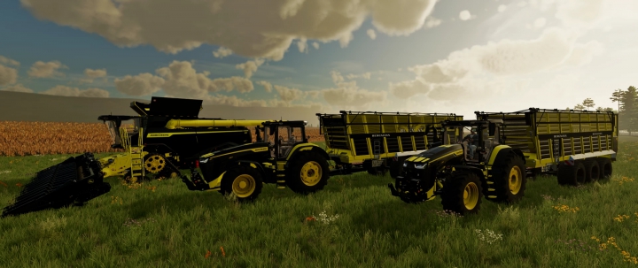 Image: John Deere X91100 BLACK & YELLOW v1.0.0.0 2