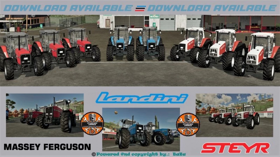 FS22 Massey Ferguson - Landini - Steyr v1.0.0.0