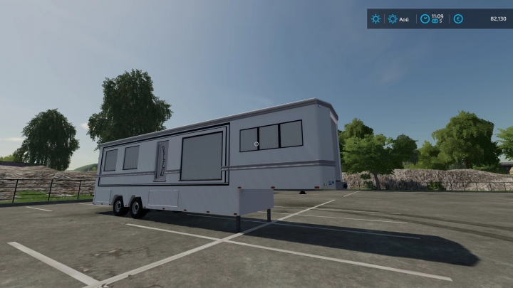 fs22-mods,  Caravane semi blanche v1.0.0.0