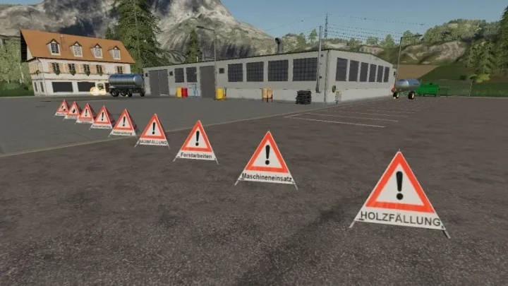 Image: Forest way barrier pyramid signs v1.0.0.0 0