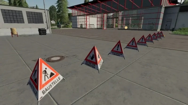 Image: Forest way barrier pyramid signs v1.0.0.0 1