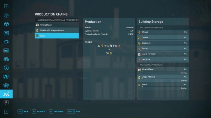 fs22-mods, Agricultural Input Production v1.0.0.0