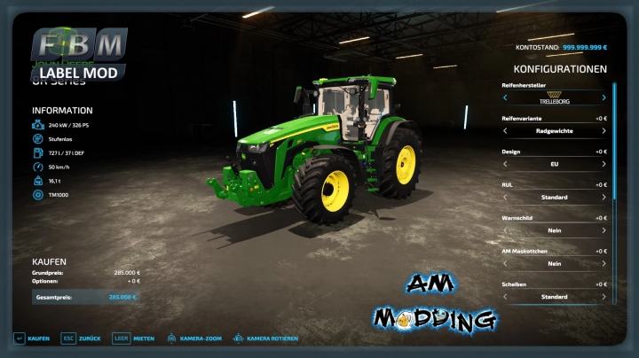 Image: John Deere 8R with SimpleIC v1.0.1.0 7