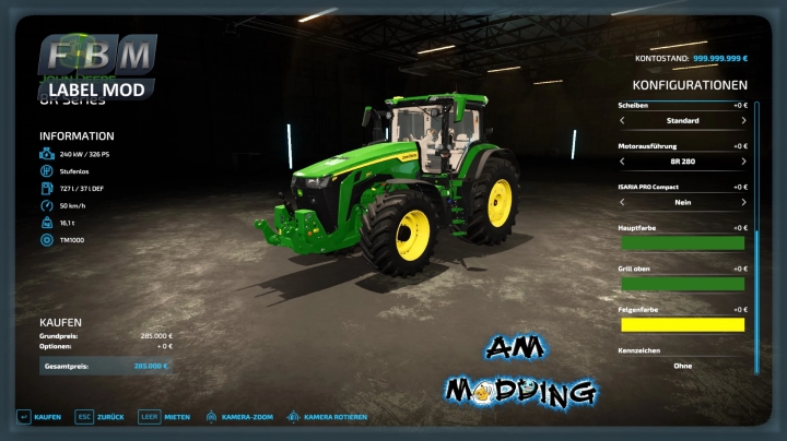 Image: John Deere 8R with SimpleIC v1.0.1.0 2