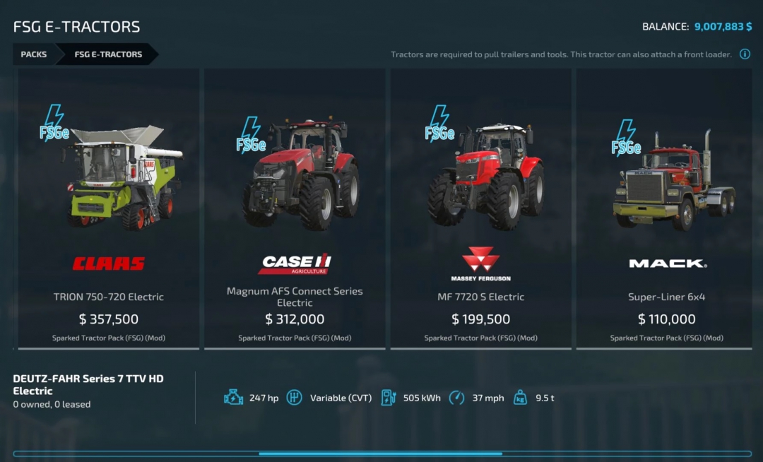 Electric Tractor Pack v1.0.0.0