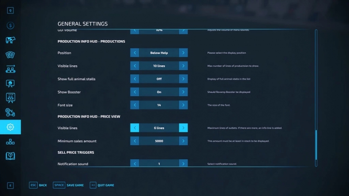 fs22-mods,  Production Info Hud v1.0.0.0